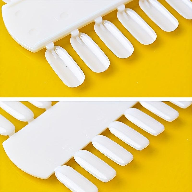 Double Sided Nail Gel Display Cards 36 Tips Transparent