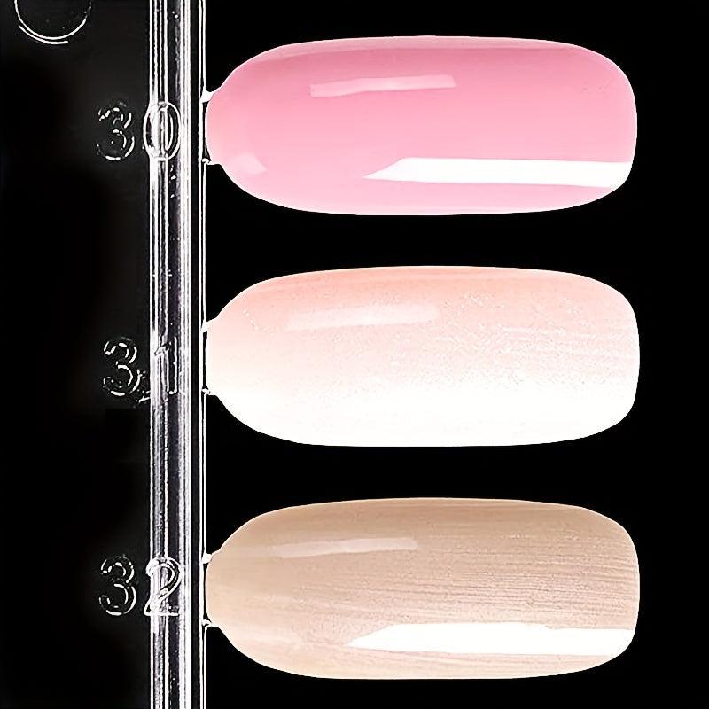 Double Sided Nail Gel Display Cards 36 Tips Transparent