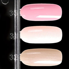 Double Sided Nail Gel Display Cards 36 Tips Transparent
