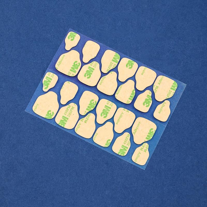 20 Nail Glue Stickers Double Side Press On Nails Waterproof