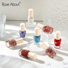 Peelable Water Based Nail Polish No Baking Quick Dry Odorless Long Lasting