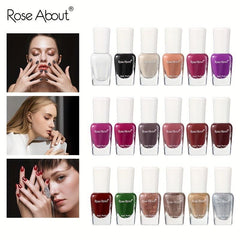 Peelable Water Based Nail Polish No Baking Quick Dry Odorless Long Lasting