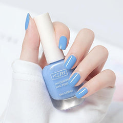 Water Based Nail Polish Odorless Quick Drying Lasting Nail Lacquer - Multicolor