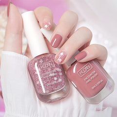 Water Based Nail Polish Odorless Quick Drying Lasting Nail Lacquer - Multicolor