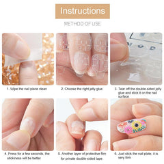 Strong Nail Glue Stickers for Long Lasting Nail Art