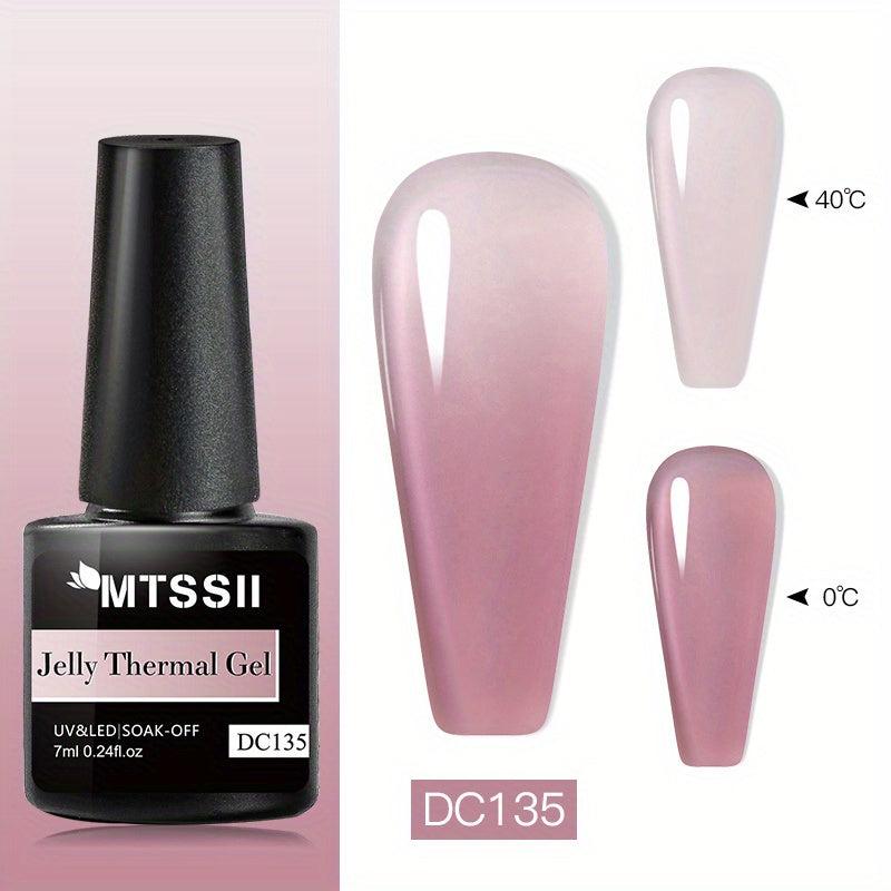 Pink Gel Nail Polish and Gloss Set - Neutral Soak Off DIY Salon Holiday Gift