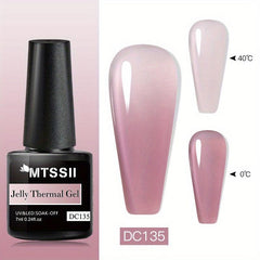 Pink Gel Nail Polish and Gloss Set - Neutral Soak Off DIY Salon Holiday Gift