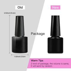 Pink Gel Nail Polish and Gloss Set - Neutral Soak Off DIY Salon Holiday Gift