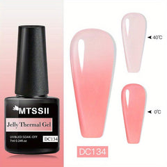 Pink Gel Nail Polish and Gloss Set - Neutral Soak Off DIY Salon Holiday Gift