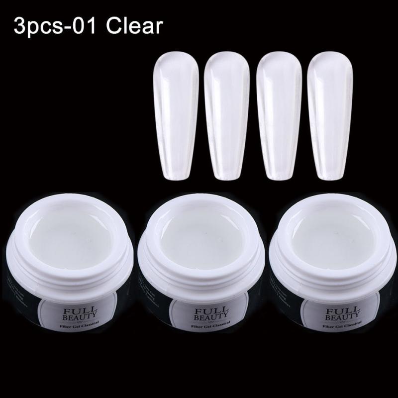 Pink Gel Nail Kit with Nail Forms - 15ml Hard Gel Nail Extension Starter Set