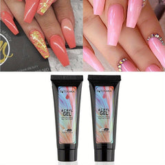 2pcs Poly Extension Gel For Nail 15ml Builder Nail Gel Nail Art Nail Extension