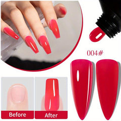 60g Crystal Poly Gel Nail Extensions 6 Colors Salon Nail Art Pink Long Lasting