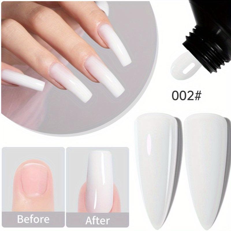 60g Crystal Poly Gel Nail Extensions 6 Colors Salon Nail Art Pink Long Lasting