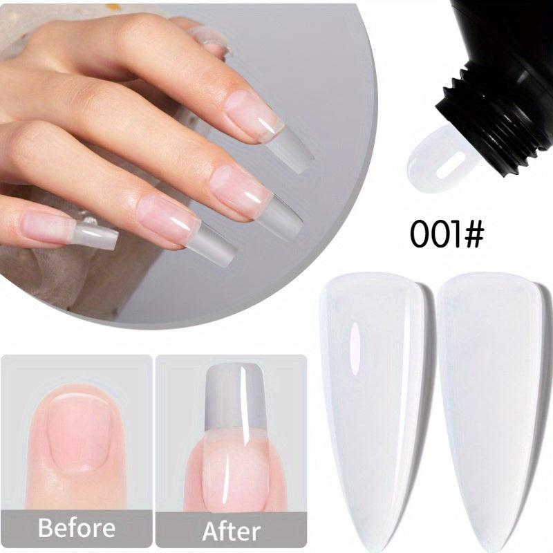 60g Crystal Poly Gel Nail Extensions 6 Colors Salon Nail Art Pink Long Lasting