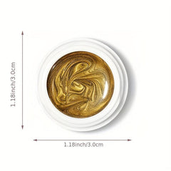 Stunning 3D Metal Painting Gel for Home Salon DIY