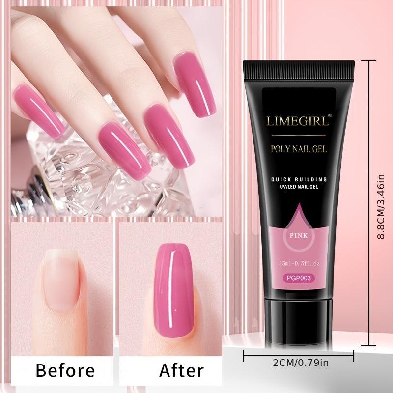 Poly Nail Gel For Extension Acrylic Building Gel 15ML Nail Enhancement