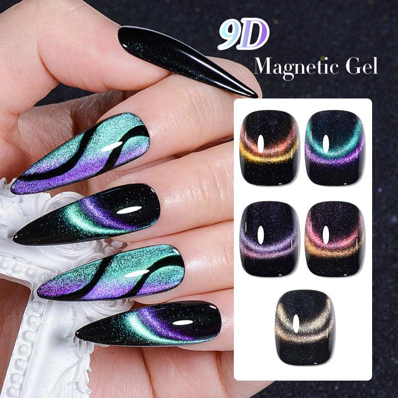 7ml Holographic 9D Cat Eye Glitter Gel Polish for Nail Salon