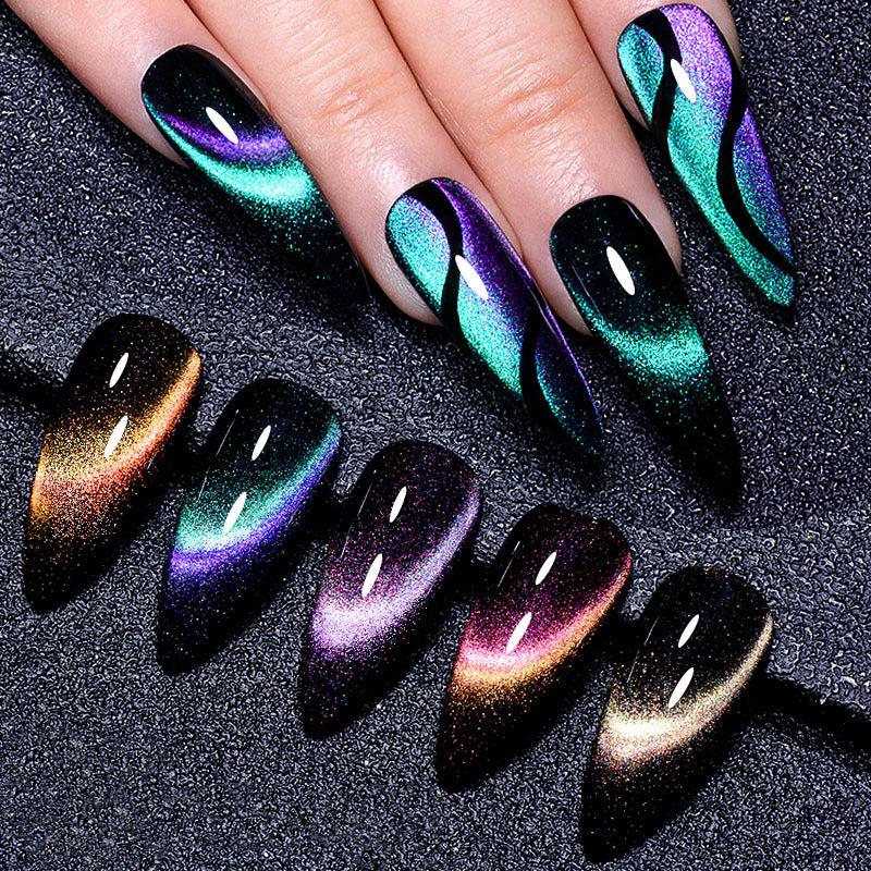 7ml Holographic 9D Cat Eye Glitter Gel Polish for Nail Salon
