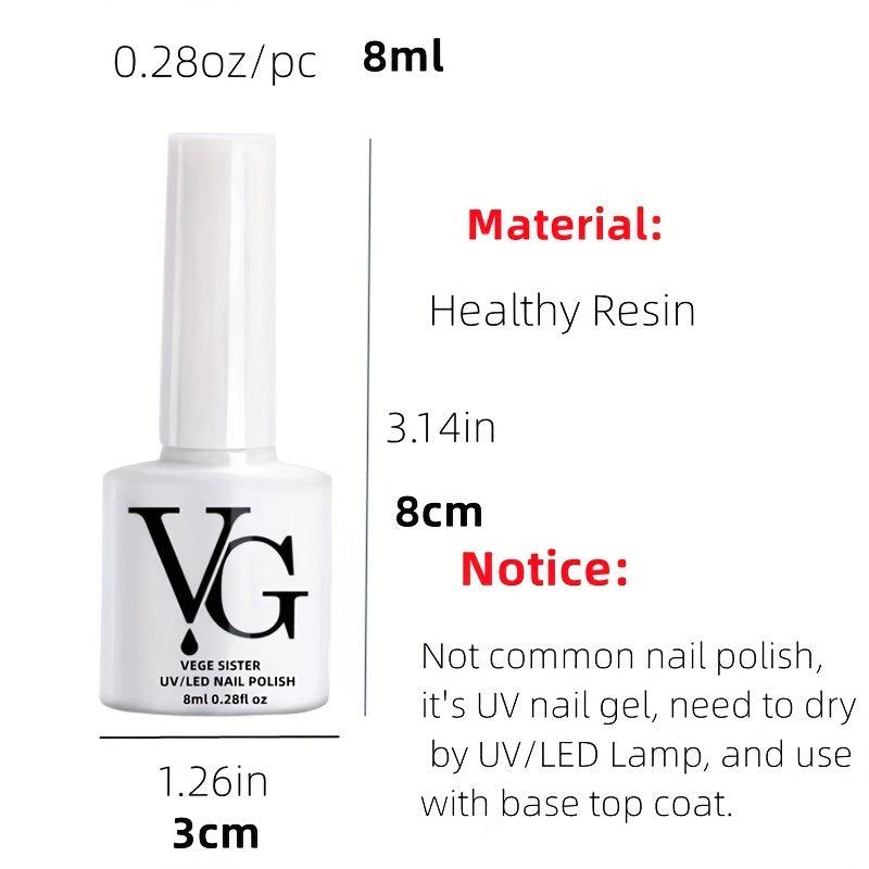 Crystal Gel Nail Polish Tortoise Shell Red Coral