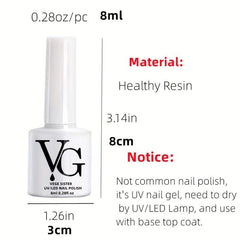 Crystal Gel Nail Polish Tortoise Shell Red Coral