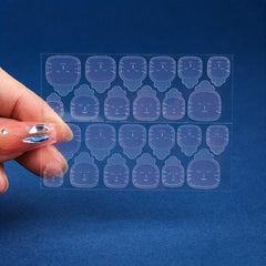 20 Sheets Double Sided Nail Glue Stickers Waterproof False Nail Adhesive Tabs