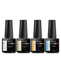 4PCS Nail Gel Set: Base Gel, Top Coat, Matte Top Coat, Dehydrator, Primer