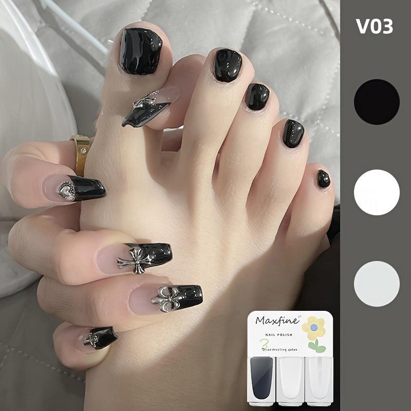 Peelable Water-based Nail Polish Odorless Baking Quick Drying Lasting