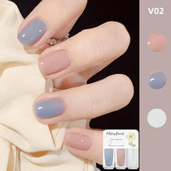 Peelable Water-based Nail Polish Odorless Baking Quick Drying Lasting