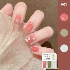 Peelable Water-based Nail Polish Odorless Baking Quick Drying Lasting