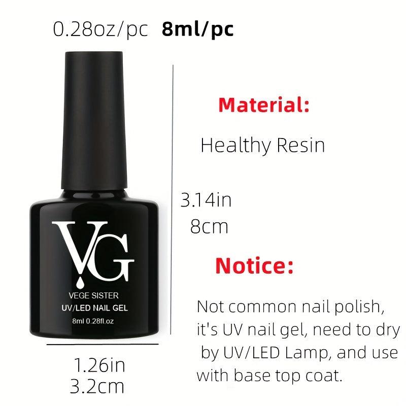 Translucent Ice Jelly Nail Gel Polish Nude Pink Green Salon Home Use