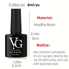 Translucent Ice Jelly Nail Gel Polish Nude Pink Green Salon Home Use