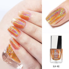 Colorful Magic Nail Polish Set with Top Coat and Base Coat