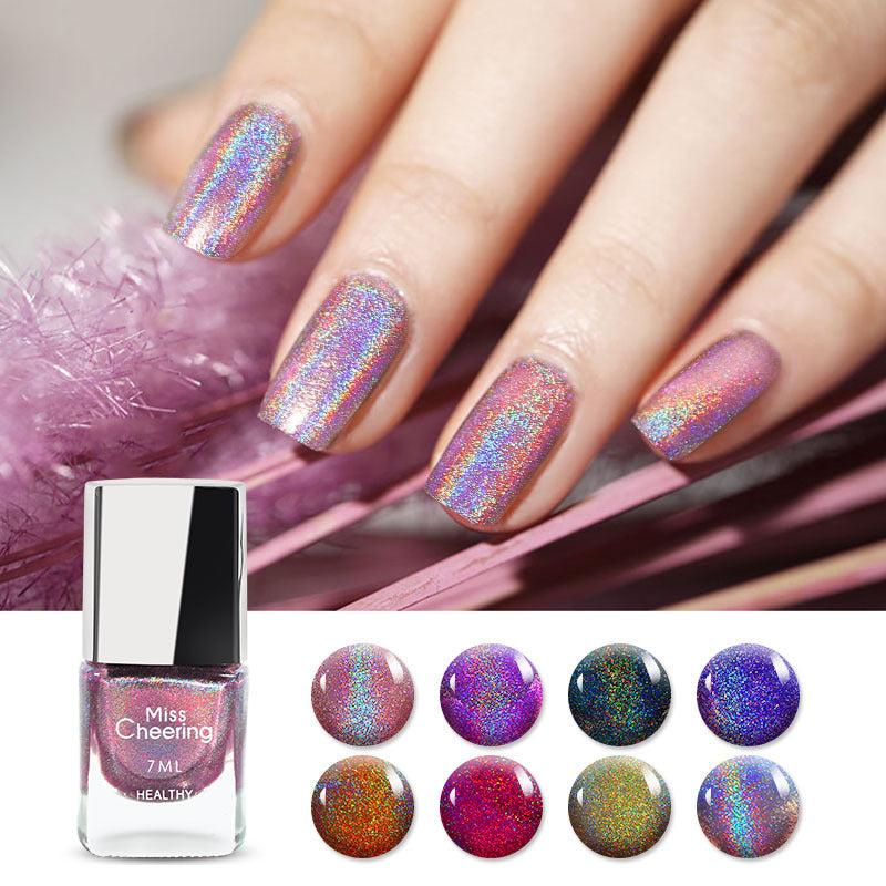 Colorful Magic Nail Polish Set with Top Coat and Base Coat
