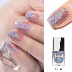 Colorful Magic Nail Polish Set with Top Coat and Base Coat
