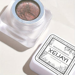 Glitter Gel Nail Polish with Magnetic Cat Reflective Broken Diamond Varnish