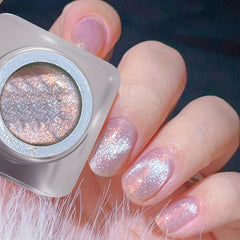 Glitter Gel Nail Polish with Magnetic Cat Reflective Broken Diamond Varnish