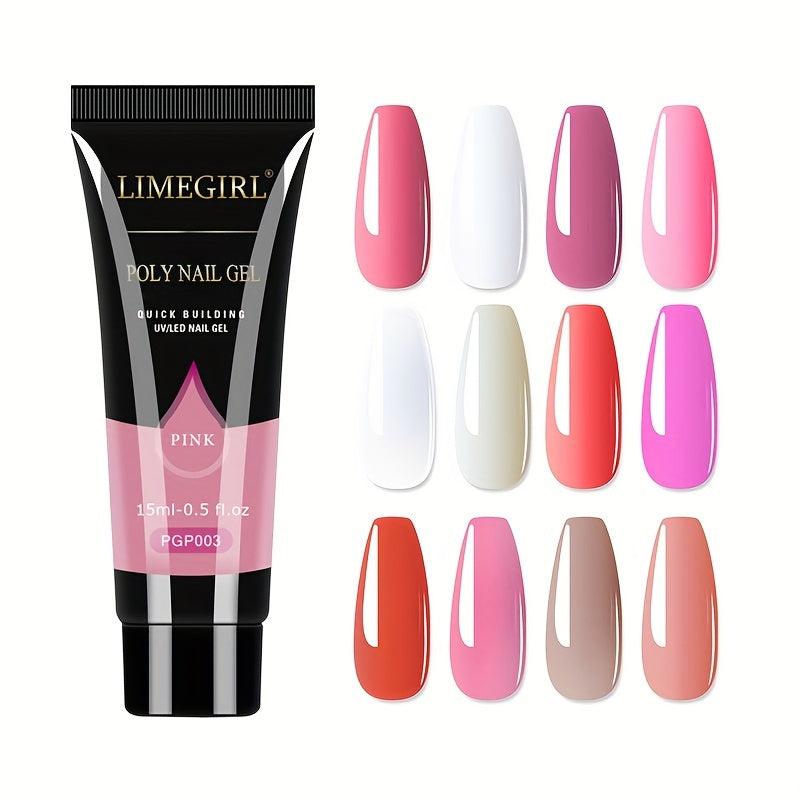 9pcs Nail Extension Gel Kit Builder Gel Nail Forms French Manicure Set