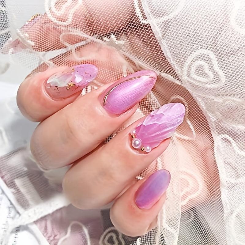 Mermaid Polarized Glitter Gel Nail Polish Purple Gary Shimmer Set