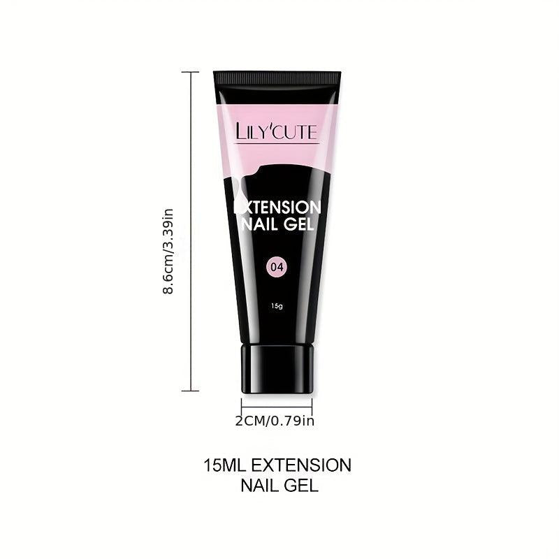 Pink Clear Nail Extension Gel Semi Permanent Nail Gel