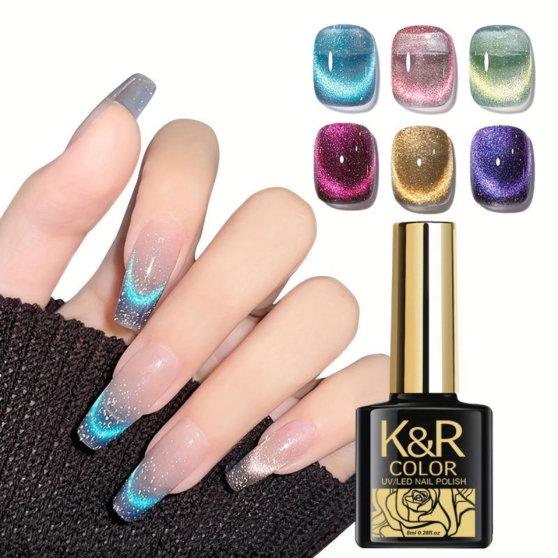 Magnetic Cat Eye Nail Polish for Festive Occasions