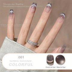 9D Holographic Cat Gel Nail Polish Chameleon Effect Glitter DIY