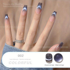 9D Holographic Cat Gel Nail Polish Chameleon Effect Glitter DIY