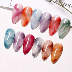 Blooming Gel Nail Polish Long Lasting Gel with Gradient Dying Colors