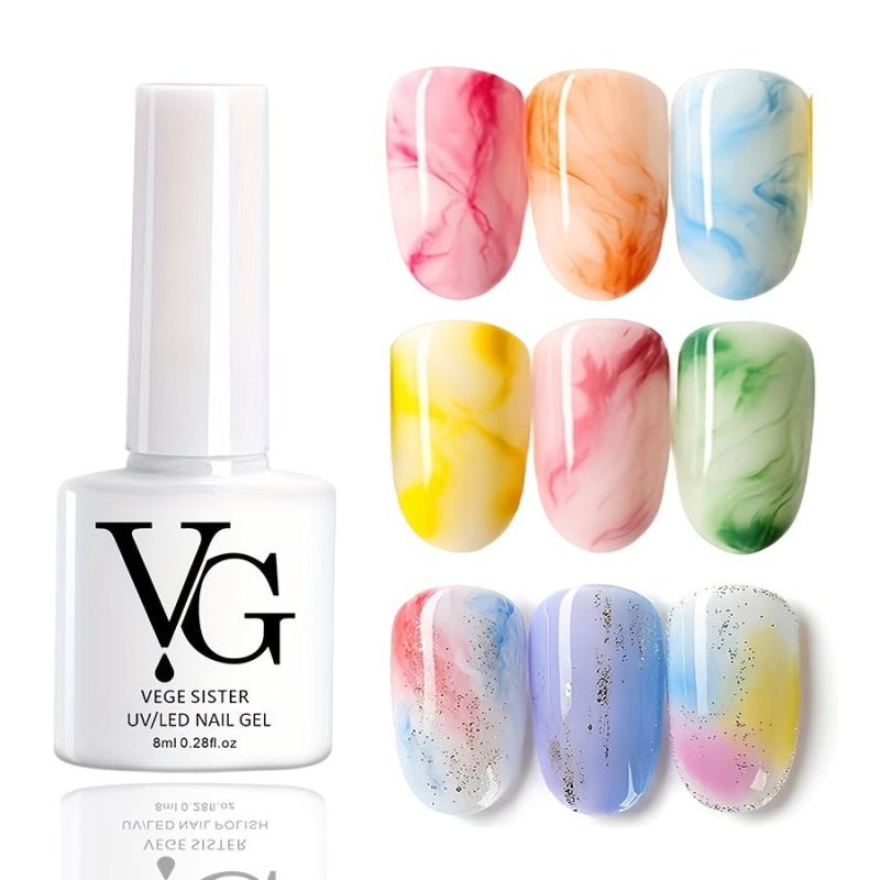 Blooming Gel Nail Polish Long Lasting Gel with Gradient Dying Colors