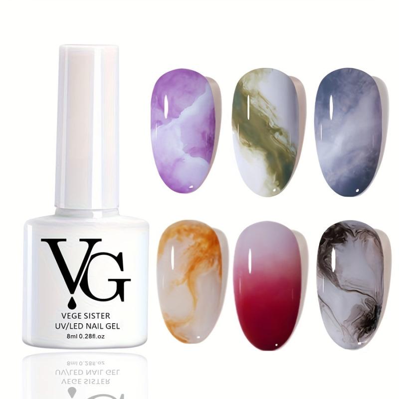 Blooming Gel Nail Polish Long Lasting Gel with Gradient Dying Colors