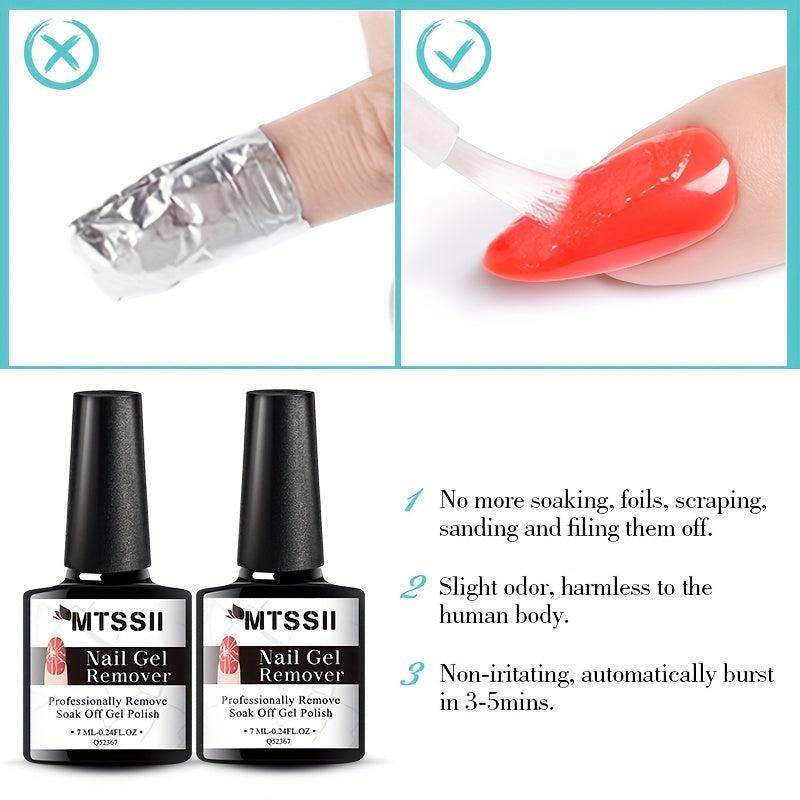Gel Nail Polish Remover No Foil Soaking or Wrapping