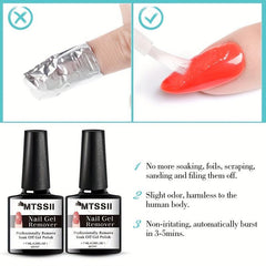 Gel Nail Polish Remover No Foil Soaking or Wrapping