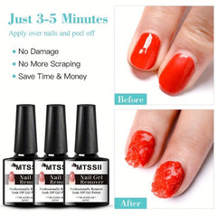 Gel Nail Polish Remover No Foil Soaking or Wrapping