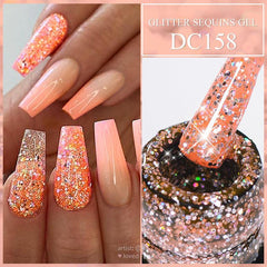 7ml Glitter Sequins Gel Nail Polish Semi Permanent Soak Off Uv Gel Nail Art Varn