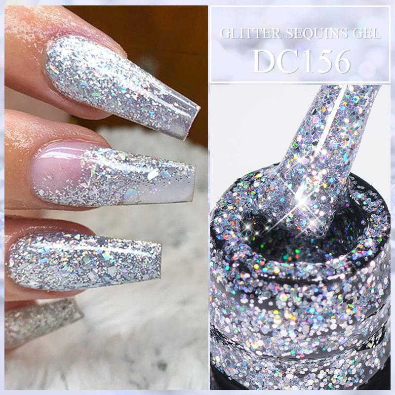 7ml Glitter Sequins Gel Nail Polish Semi Permanent Soak Off Uv Gel Nail Art Varn